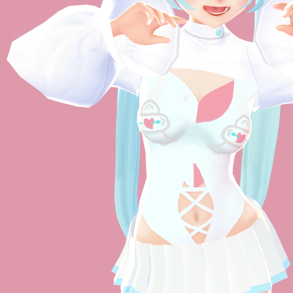 【VRoidベータ版想定】ゆめかわナース風コスチューム【無料】