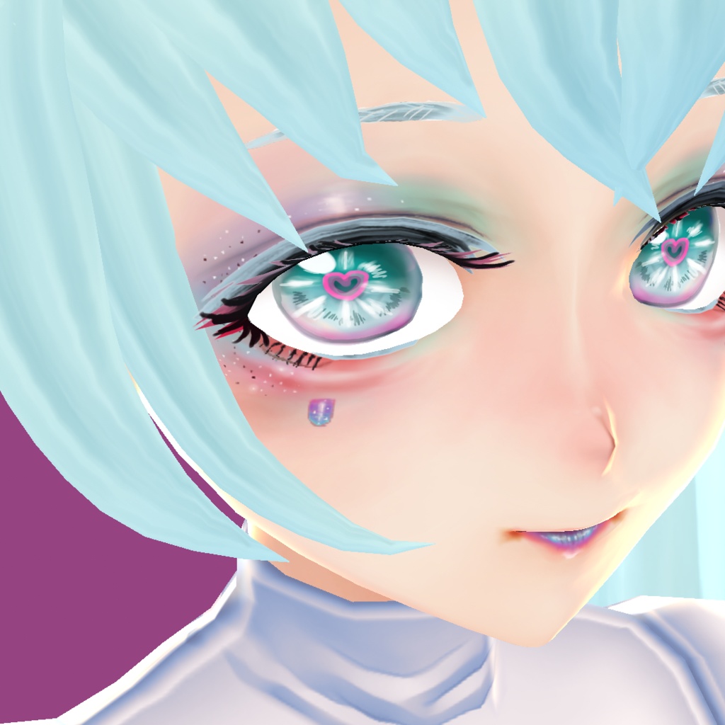 【VRoid】偏光風マーメイドメイクテクスチャ【無料】