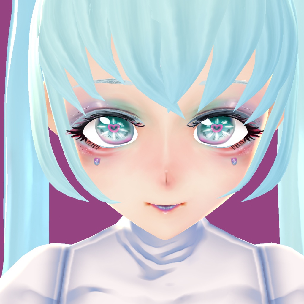 【VRoid】偏光風マーメイドメイクテクスチャ【無料】