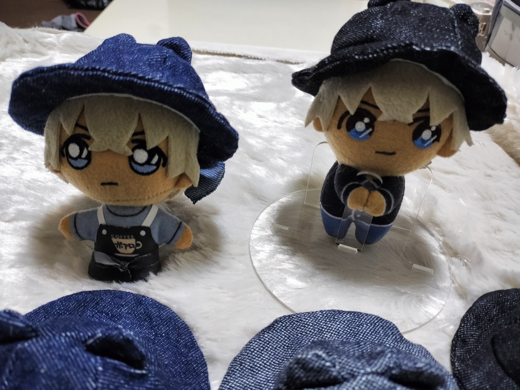 デニムくま帽子