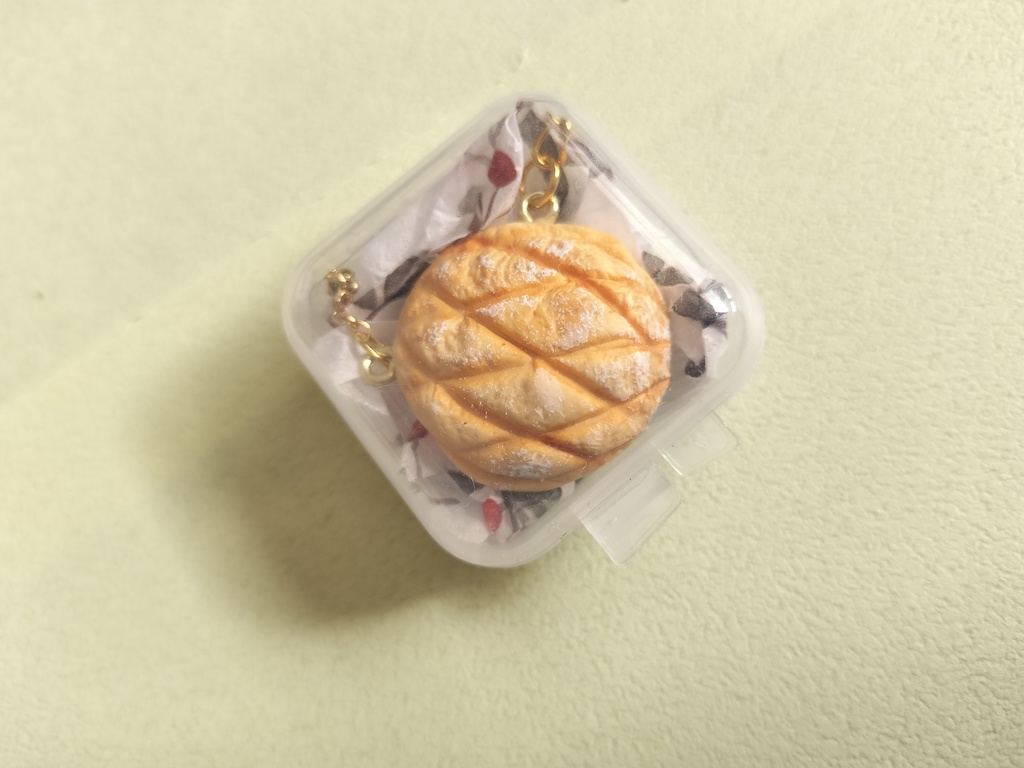 大きなメロンパンポシェット