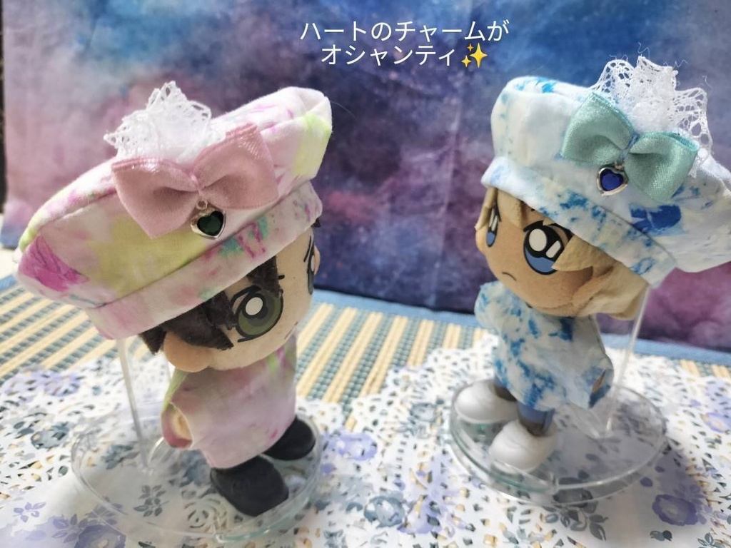 夏っぽいおよふく&おぼうし