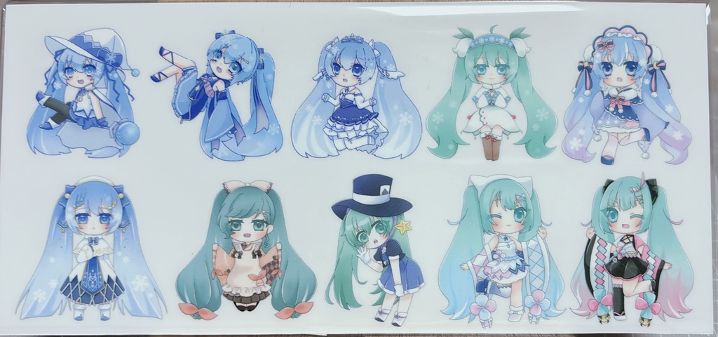 ミニステッカーシート(未カット)