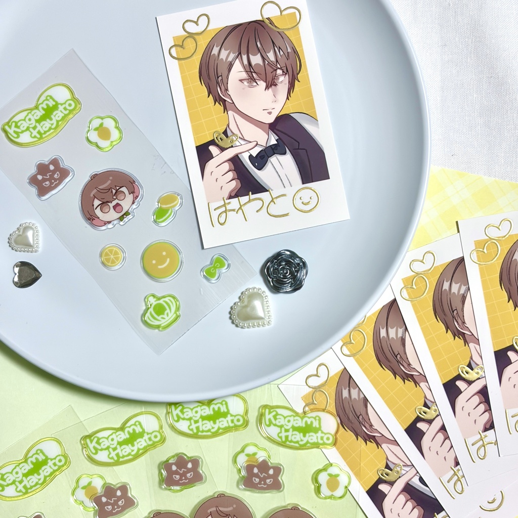 ぷっくりシールシート&チェキ風カード