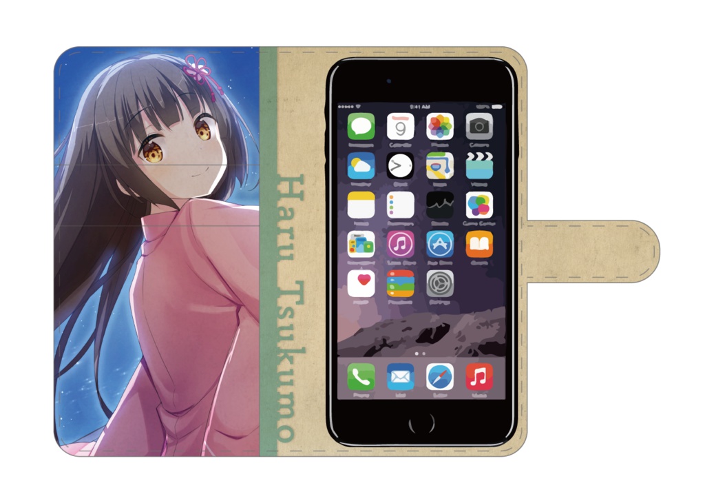 『ニュートンと林檎の樹』スマートフォンケース　九十九春