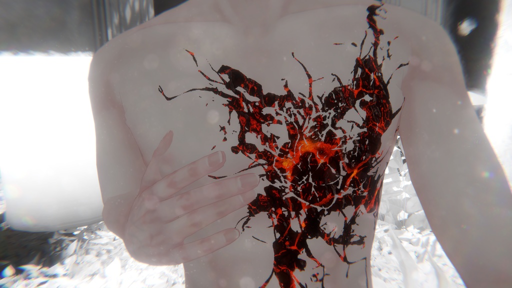 【動く】Heart Explosion Tattoo【怜対応】