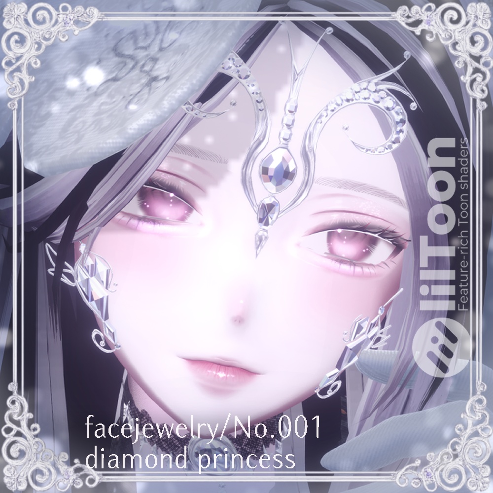 フェイスアクセサリー [ diamond princess ] Facejewelry