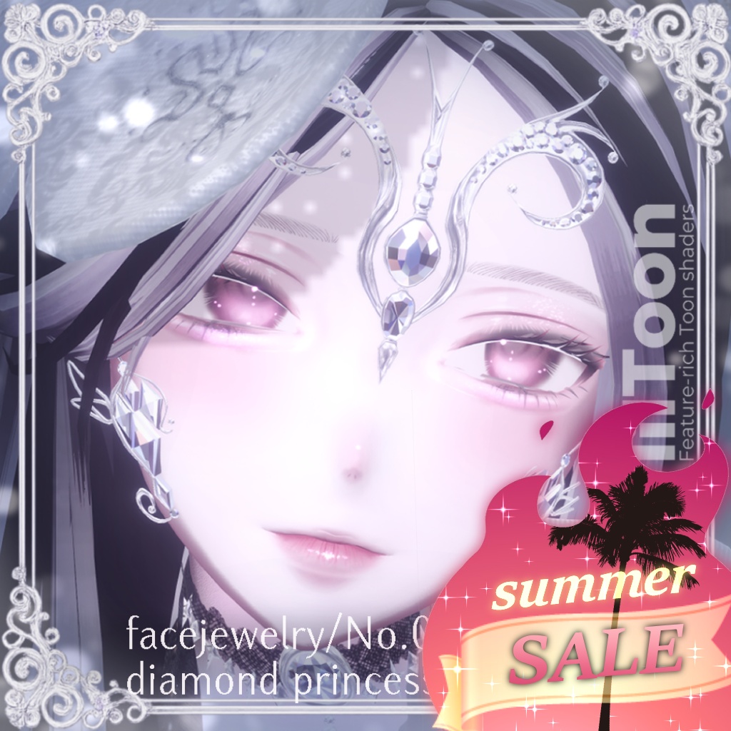 フェイスアクセサリー [ diamond princess ] Facejewelry