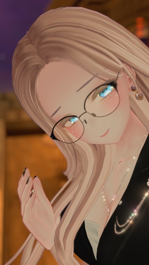 【3Dモデル】 2層フレームメガネ "Double Frame"