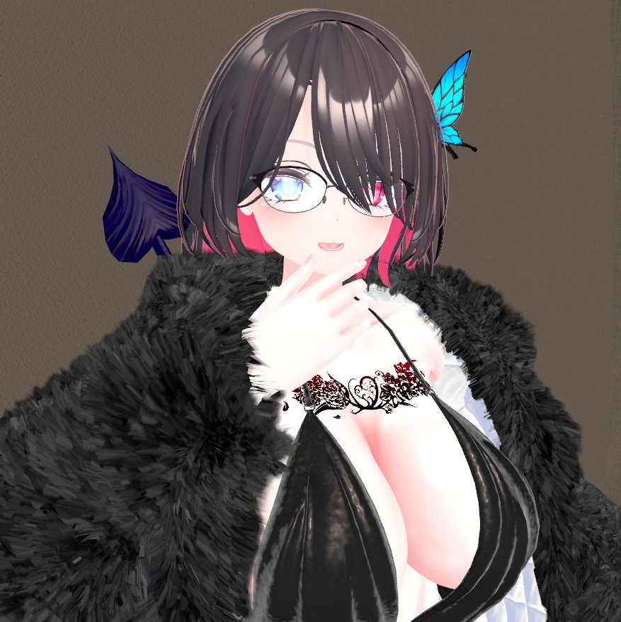 【3Dモデル】 2層フレームメガネ "Double Frame"