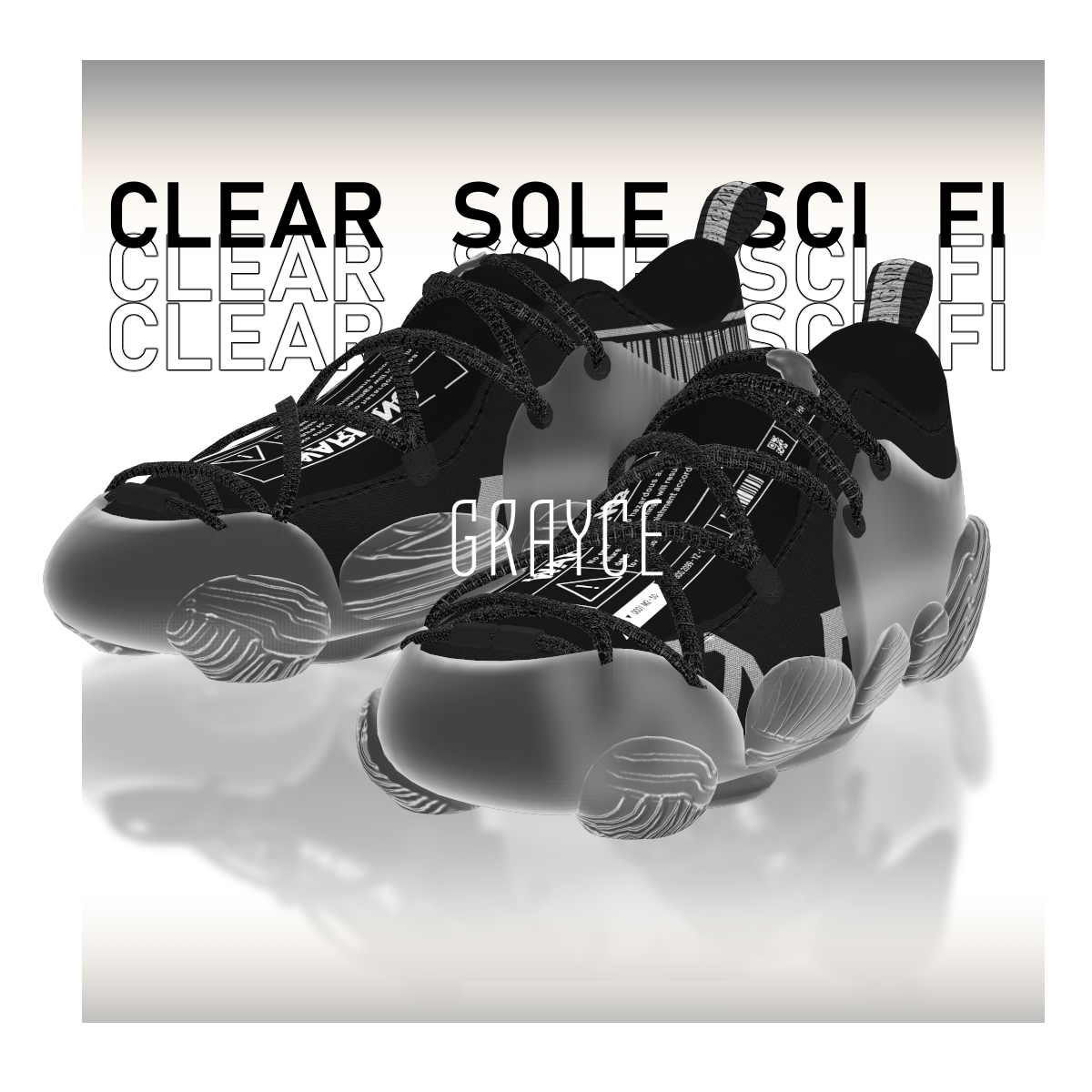 【12アバター対応】 Clear Sole Sci-Fi