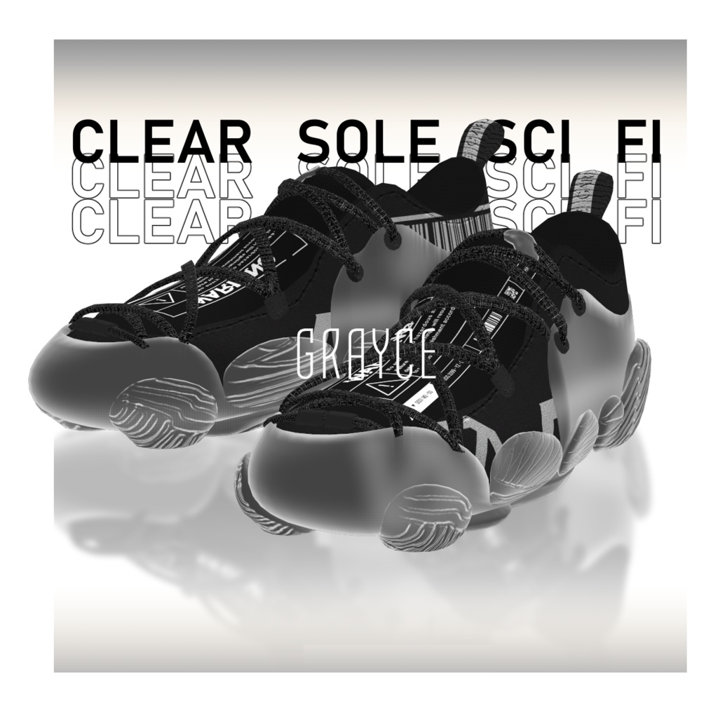 【8アバター対応】 Clear Sole Sci-Fi