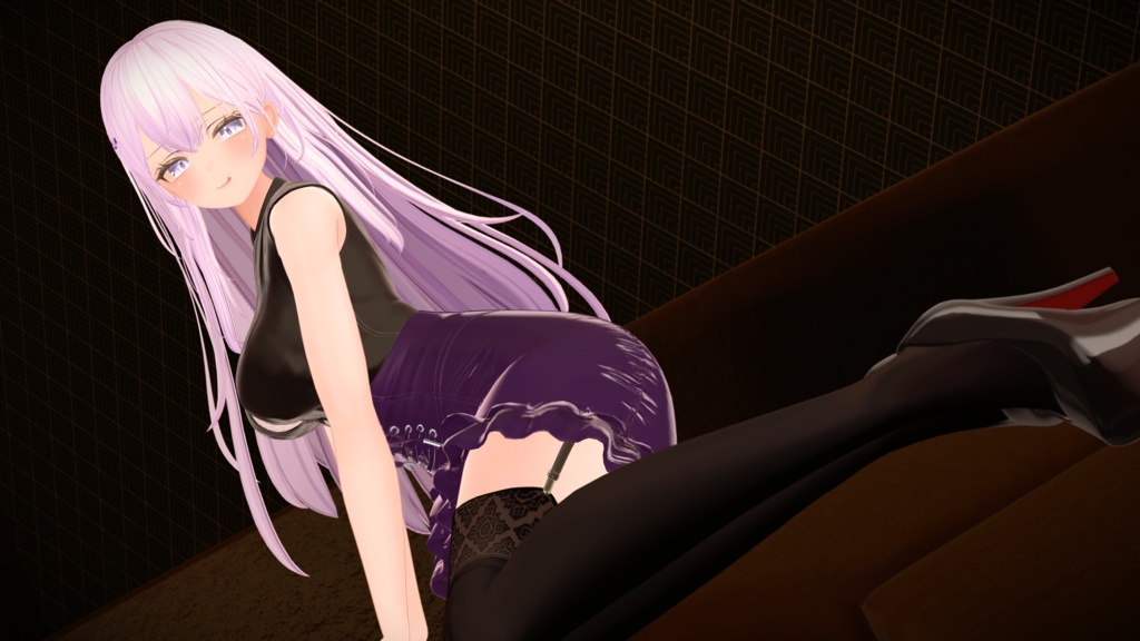 【3アバター対応】CorsetDress【3Dモデル】