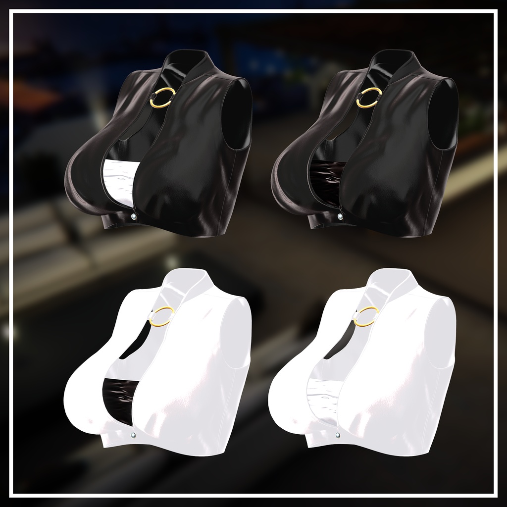 【3アバター対応】CorsetDress【3Dモデル】