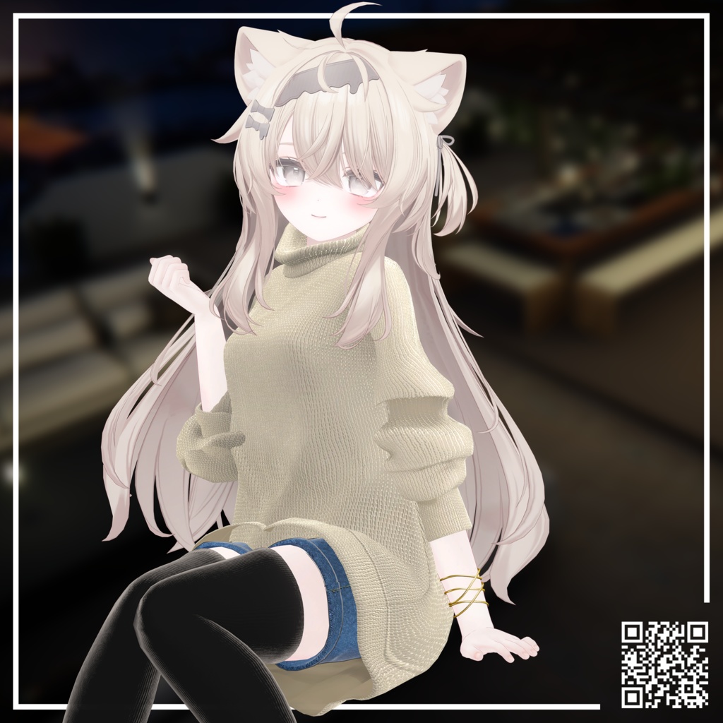 ゆったりニットセーター 【LooseKnitSweater】【 #Grayce_VRC 】