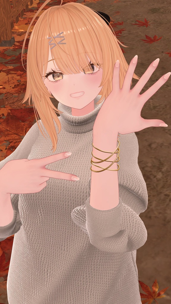 ゆったりニットセーター 【LooseKnitSweater】【 #Grayce_VRC 】