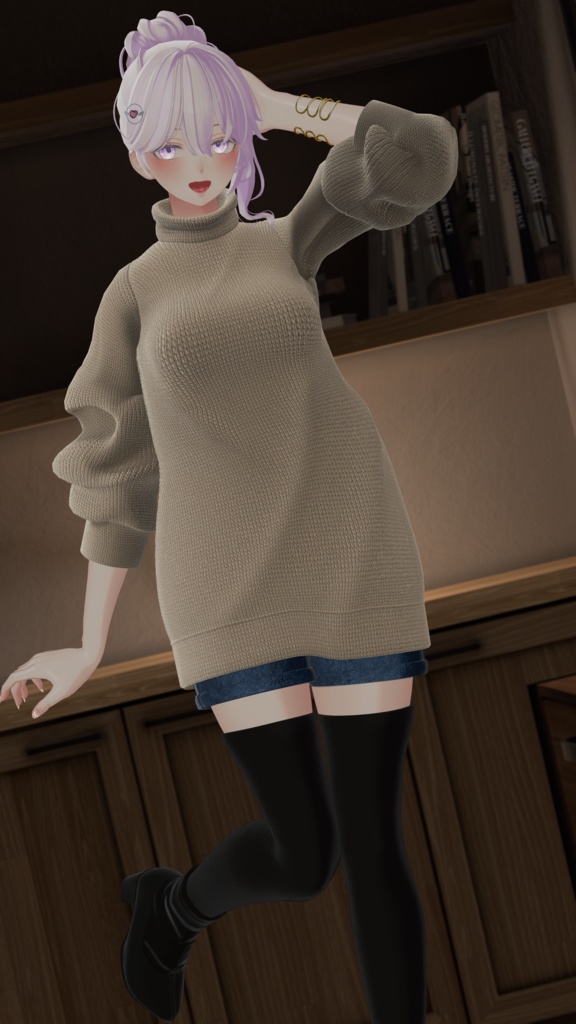 ゆったりニットセーター 【LooseKnitSweater】【 #Grayce_VRC 】