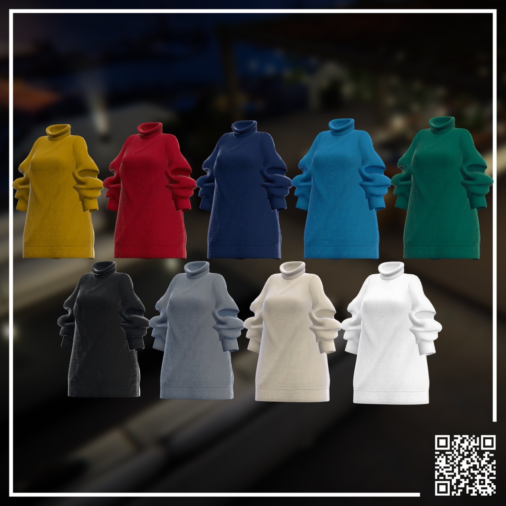 ゆったりニットセーター 【LooseKnitSweater】【 #Grayce_VRC 】