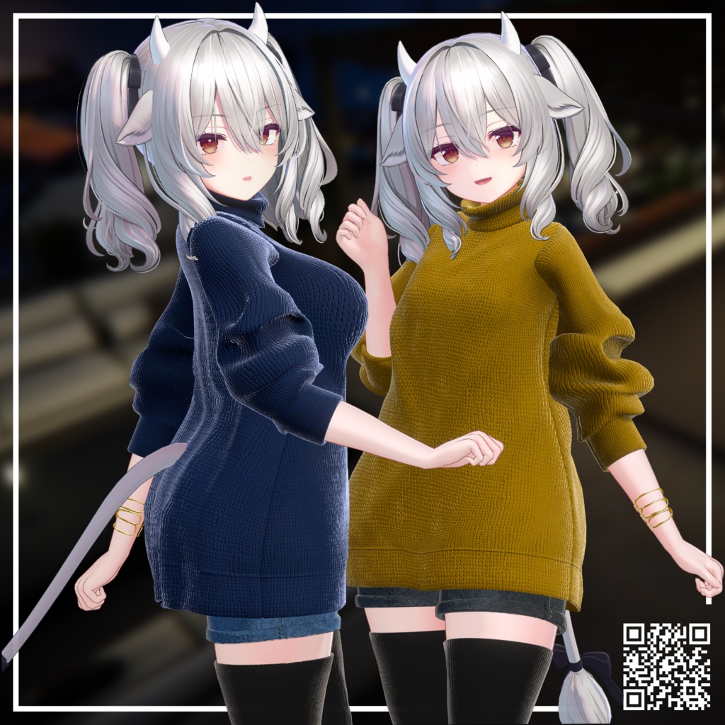 ゆったりニットセーター 【LooseKnitSweater】【 #Grayce_VRC 】