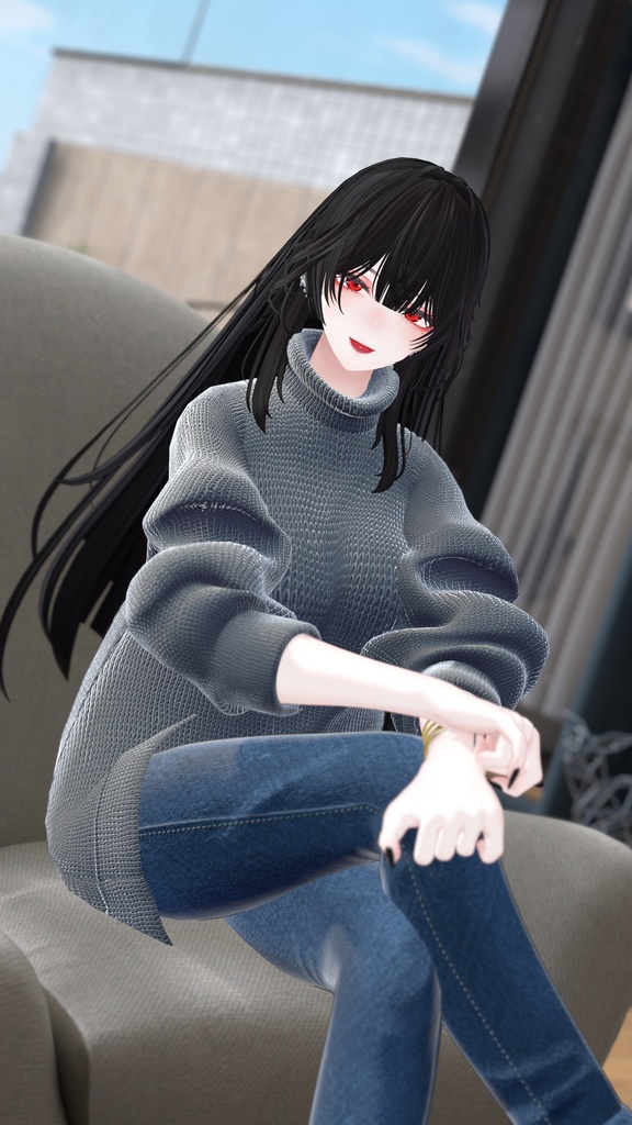 ゆったりニットセーター 【LooseKnitSweater】【 #Grayce_VRC 】