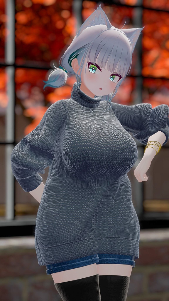 ゆったりニットセーター 【LooseKnitSweater】【 #Grayce_VRC 】