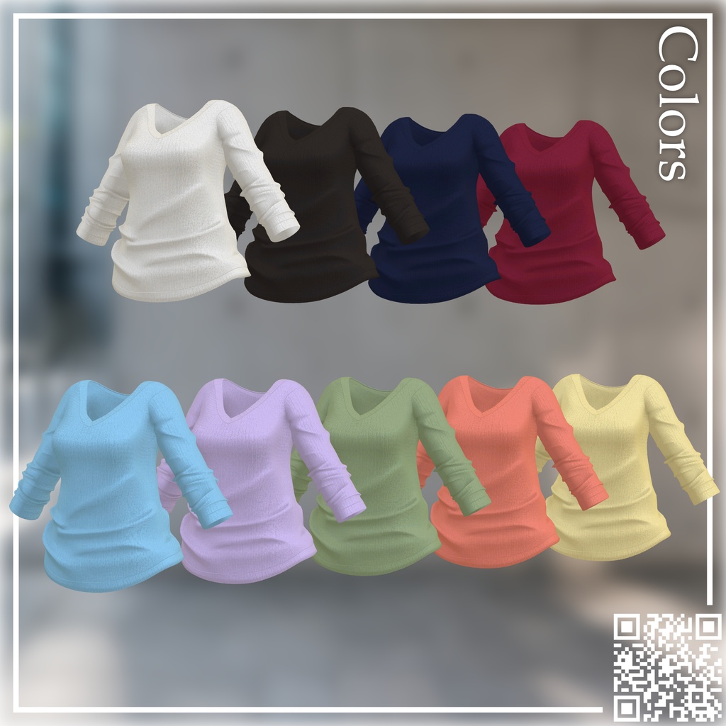 【9アバター対応】Urban V-neckSet【VネックTシャツセット】