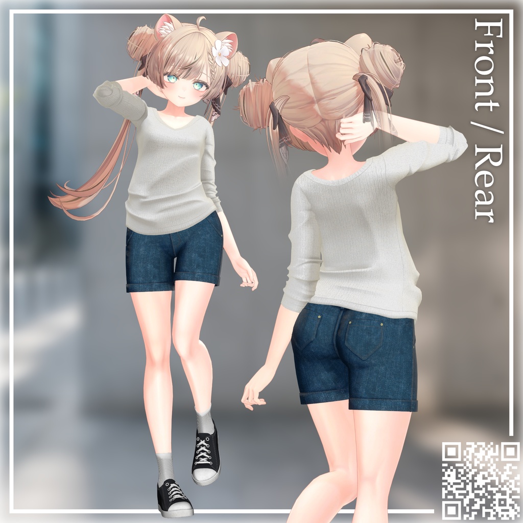 【9アバター対応】Urban V-neckSet【VネックTシャツセット】