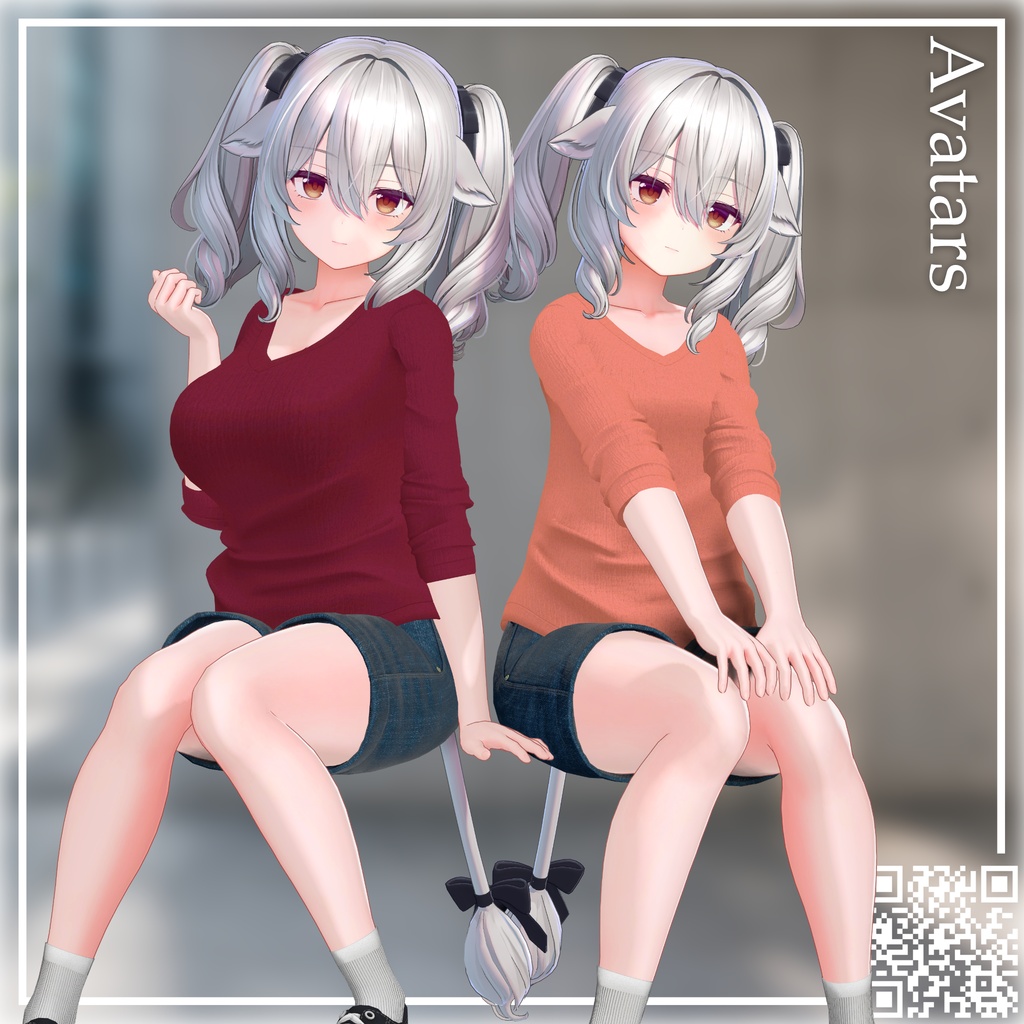 【9アバター対応】Urban V-neckSet【VネックTシャツセット】