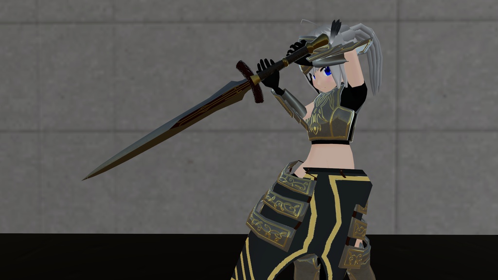 Hand and a half(片手半剣)