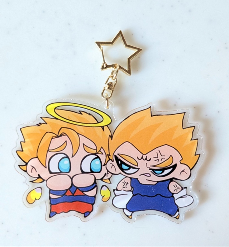 👿ベジータ×👼悟空 アクリルキーホルダー