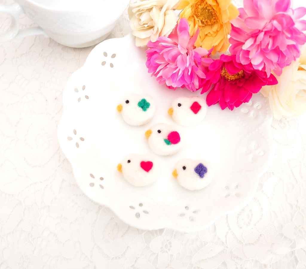 ことりブローチ(ぬい用ポシェット)