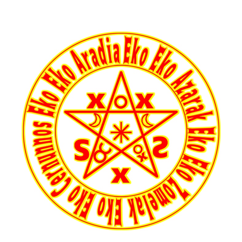 魔女のペンタクル　キーホルダー