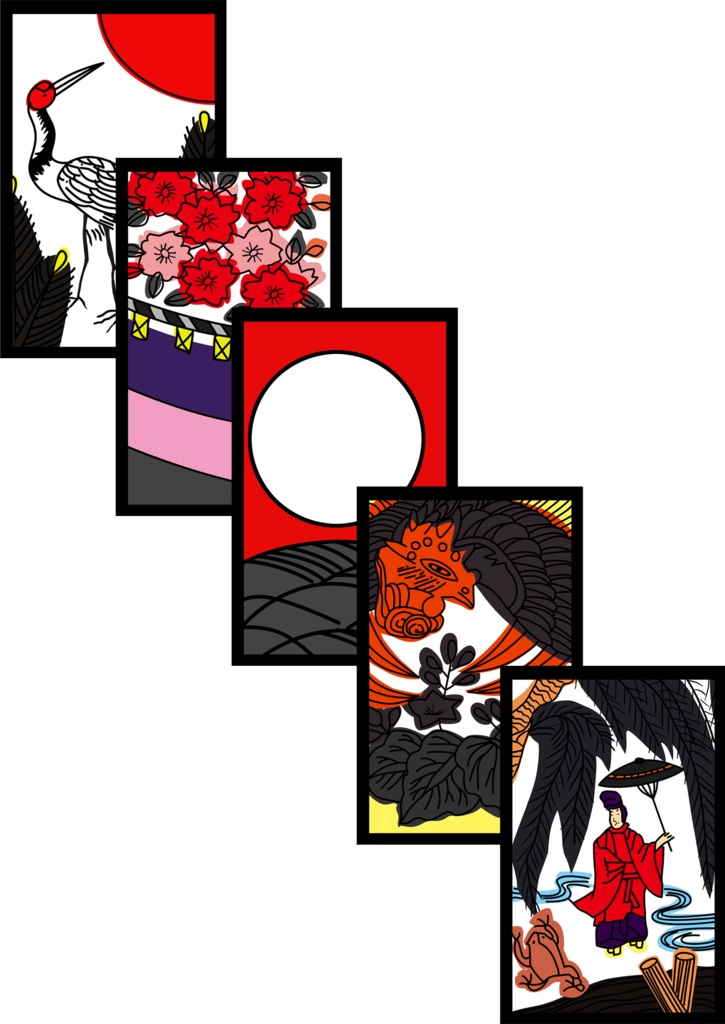 花札パロディー五光Tシャツ