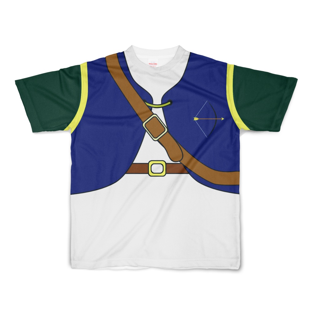 なんちゃってRPG アーチャーTシャツ(紺/緑)Sサイズ