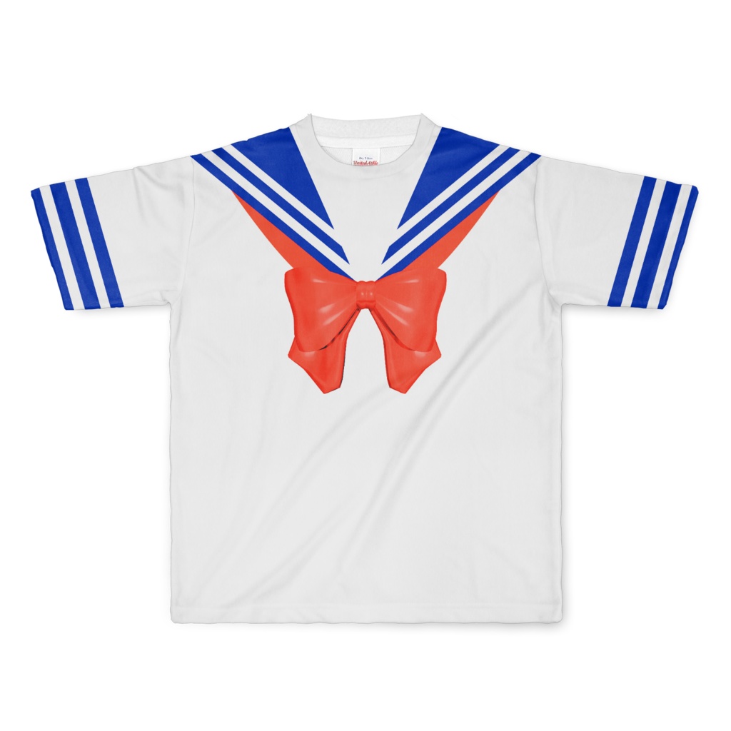 なんちゃってセーラー服 Tシャツ リボン赤 Lサイズ