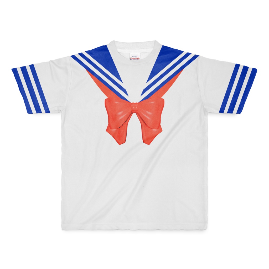 なんちゃってセーラー服 Tシャツ リボン赤 Mサイズ