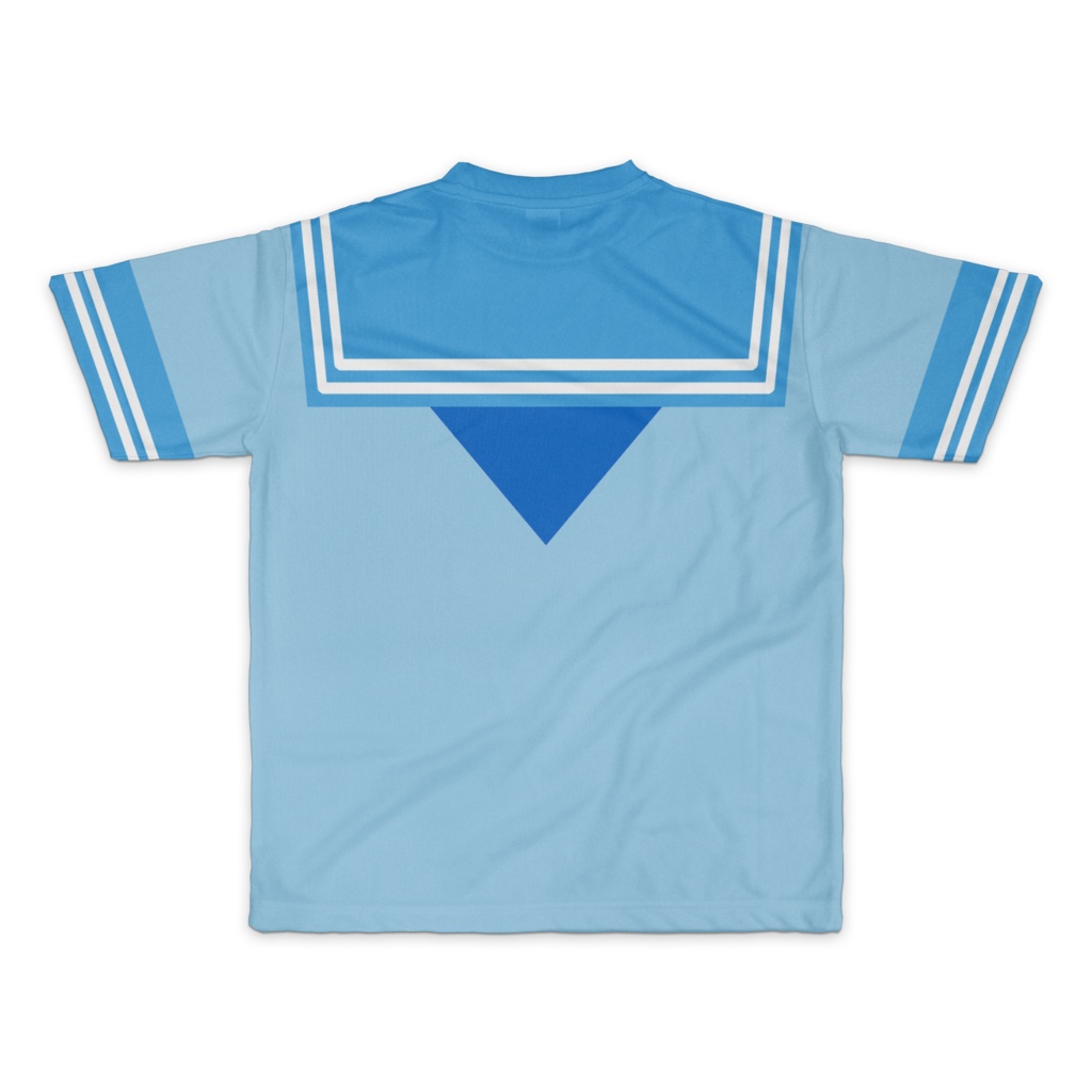 MサイズなんちゃってKIKIYOU'Sセーラー服_水空青ネクTシャツ