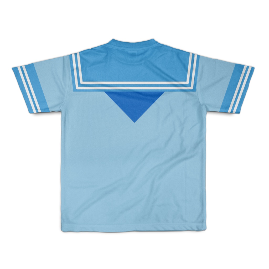 SサイズなんちゃってKIKIYOU'Sセーラー服_水空青ネクTシャツ