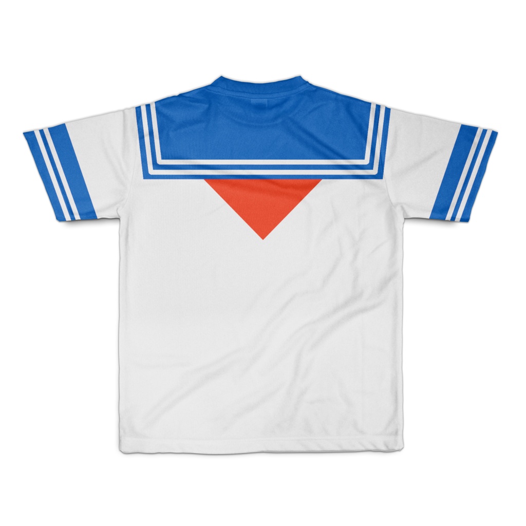 SサイズなんちゃってKIKIYOU'Sセーラー服_白青赤ネクTシャツ