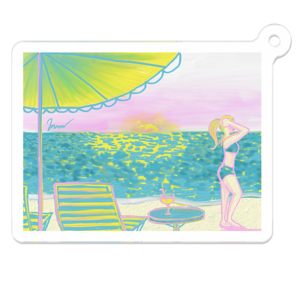 Summer Vacation アクリルキーホルダー