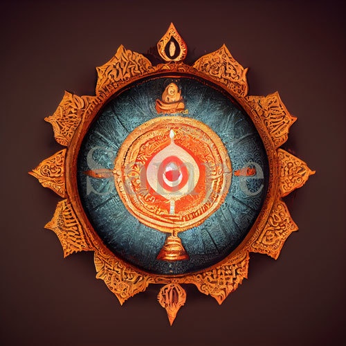 イラスト　「Mandala of Lord Shiva」曼荼羅