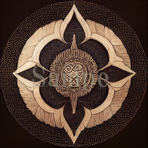 イラスト　「Mandala of Viking」曼荼羅