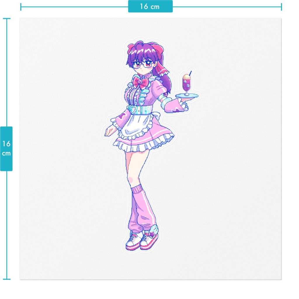 ぱそがるっ!紫小路スミレ クリアステッカー