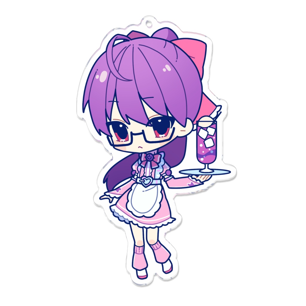 ぱそがるっ！紫小路スミレ アクキー(ミニキャラver.)