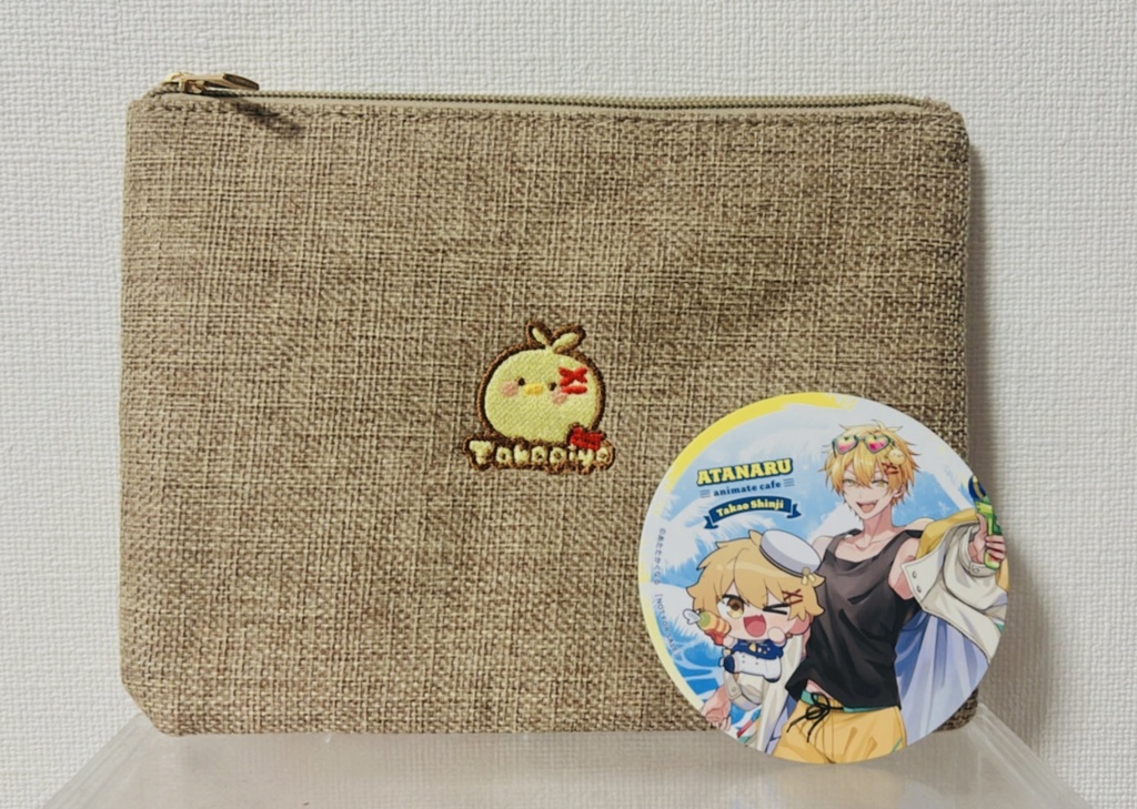 たかぴよ・あおきづち刺繍ポーチ