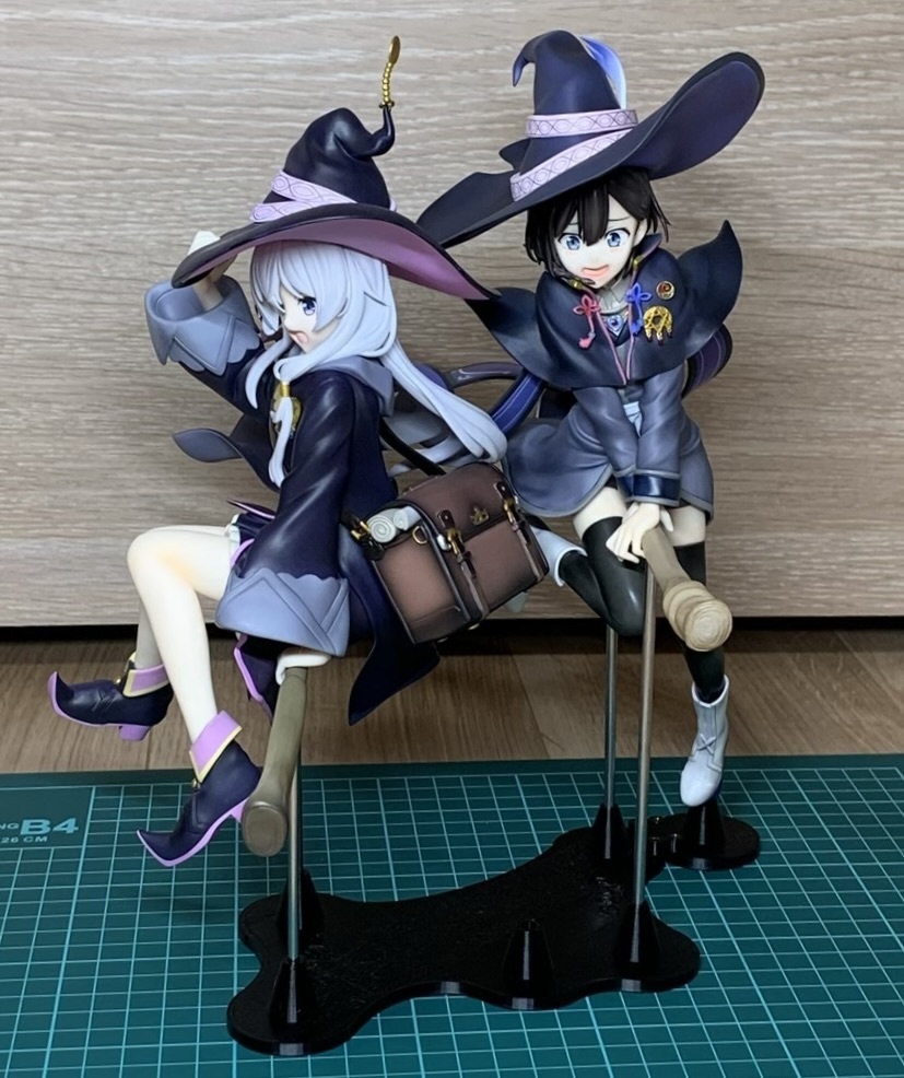 【非公式】魔女の旅々 1/7スケールフィギュア(イレイナ、サヤ) 連結展示用オリジナルスタンド
