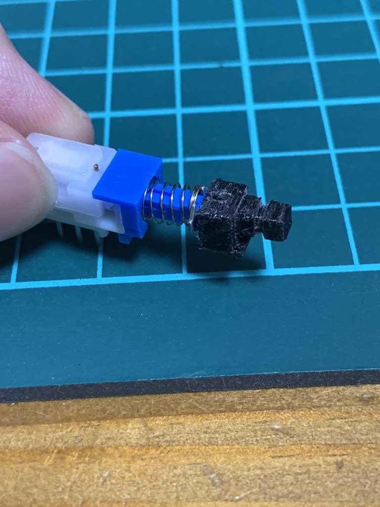 X68000 PROⅡフロント電源スイッチを ALPS SPUJ190900に交換するアダプタ