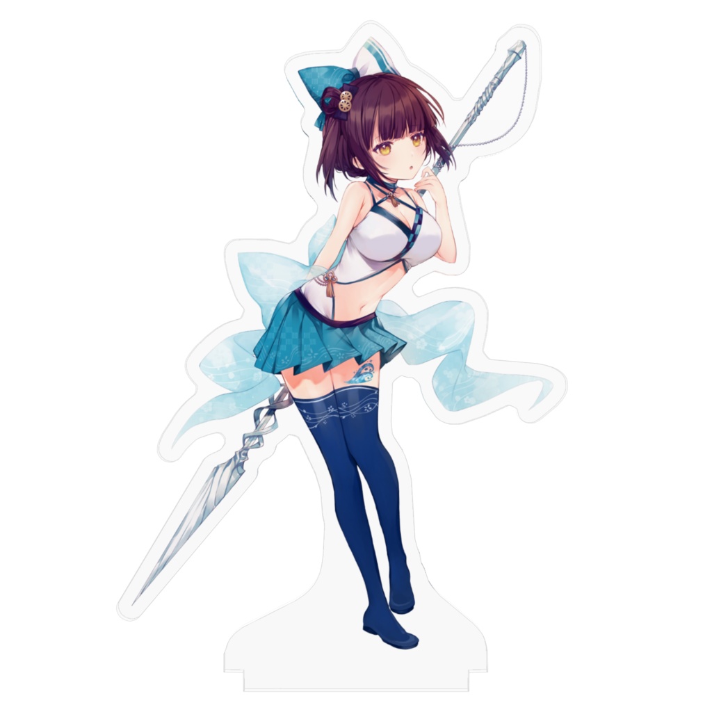 馬車道はげみ 波花衣装 公式アクリルフィギュア