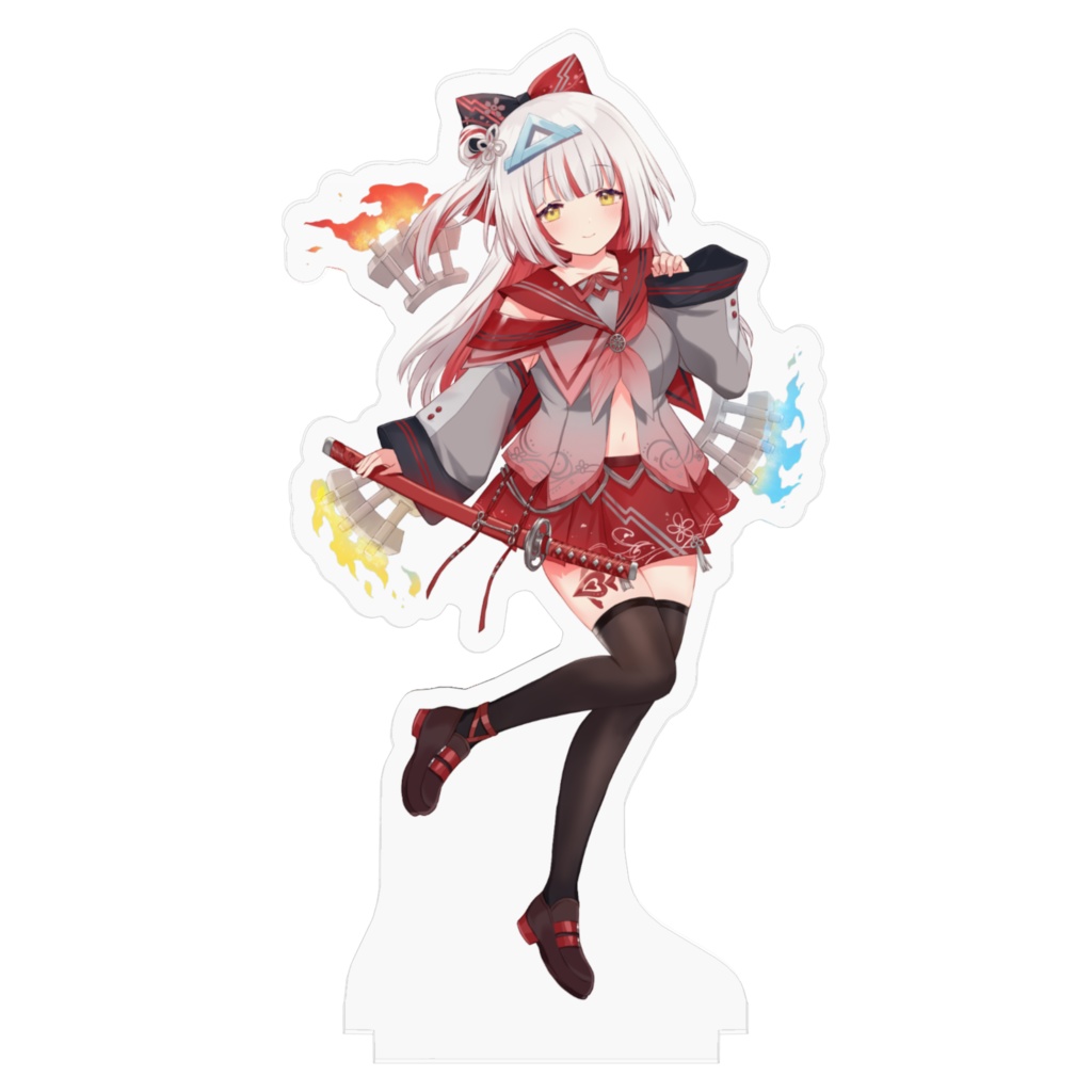 馬車道はげみ 丹紅衣装 公式アクリルフィギュア