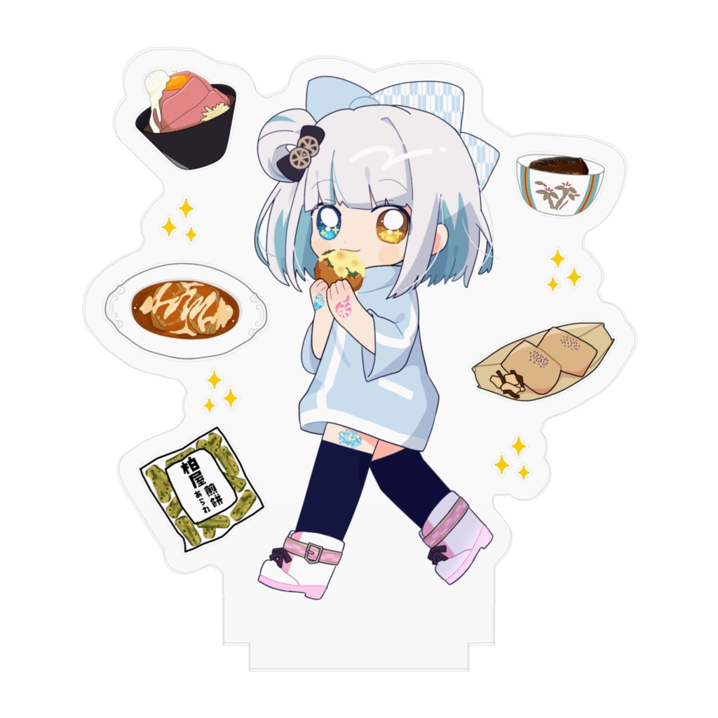 馬車道はげみ 姫玻璃ばぐ飯ver 公式SDアクリルフィギュア